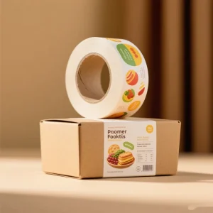 Personalized Custom Roll Waterproof Adhesive Food Product Label Custom Printing Logo Food Packaging Stickers