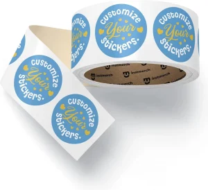Personalized Custom Stickers Rolls with High quality Individually Vinyl Stickers in Any Custom Size Labels