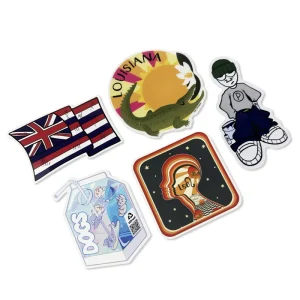 Personalized Customized Vinyl Stickers Glossy Self Adhesive Waterproof PVC Large Die Cut Stickers Printing Supplier