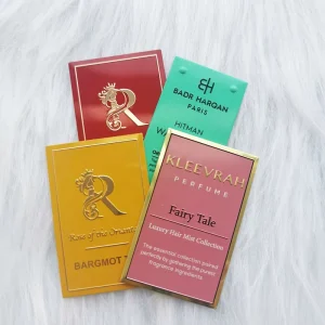 Personalized Design Product Label Stickers Custom Self adhesive Sticker Aluminum Logo Cosmetic Labels