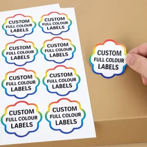 Personalized Design for Packaging Shipping Branding Durable Waterproof Eco Friendly Cardboard Self Adhesive Labels Roll