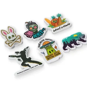 Personalized Die Cut Stickers Epoxy Holographic Waterproof UV Resistant Easy Crack Self-adhesive Outdoor Use Back Cut Decals