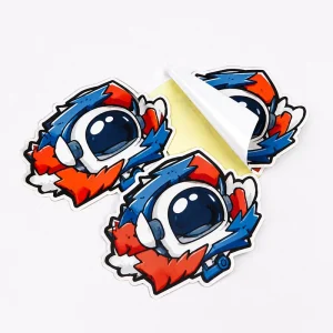 Personalized Holographic Decoration Adhesive Printing Cartoon Waterproof Die Cut Custom Shape Car Sticker with Custom Logo