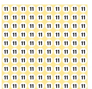 Personalized Number Marking Label Adhesive Sticker