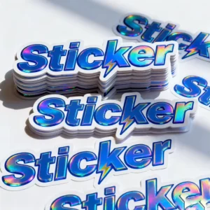 Personalized Printing Adhesive Raised Spot UV Logo Sticker Labels Waterproof Vinyl PVC Letter Custom Die Cut Stickers
