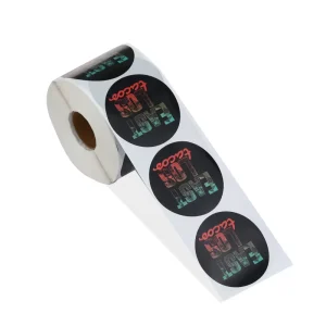 Personalized Product Custom Round Stickers Paper Vinyl Adhesive Waterproof Sticker Label Printing Logo Sticker Roll