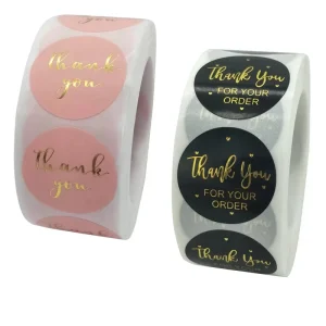 Personalized Product Custom Round Stickers Paper Vinyl Adhesive Waterproof Sticker Label Printing logo Sticker Roll
