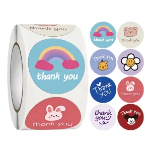 Personalized Product Labels Maker Self Adhesive Paper Vinyl Round Waterproof Sticker Roll