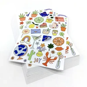 Personalized Stickers Custom Printing Adhesives Vinyl Logo Kiss Cut Stickers Die Cut Stickers Sheet