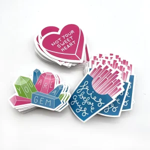 Personalized Stickers Labels Korean Customized Embossed Die Cut Stickers Labels Printing Custom Stickers for Business Logo