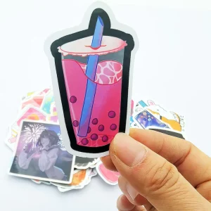 Personalized Stickers Vinyl Stickers Printing Adhesive Waterproof UV Sticker Cartoon PVC Logo Transparent Label