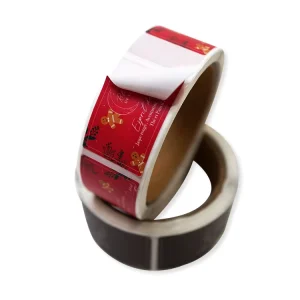 Personalized Waterproof Adhesive Paper Custom Rectangle Adhesive Labels on the Roll Matte Finish for Candle Labels