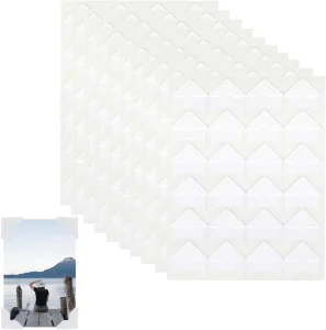 Photo Corners Self Adhesive Photo Corner Stickers Acid Free Self Adhesive Photo Mounting Corners for DIY Album
