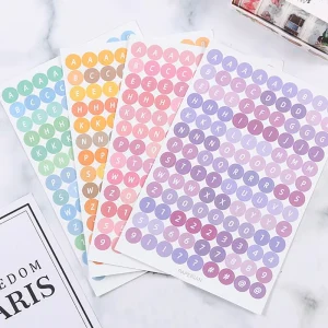 Planner Notebook Journal Decoration Letter Alphabet Sticker Self Adhesive Paper Sticker
