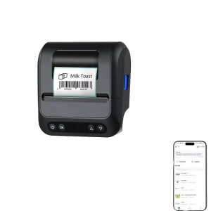 Portable 80mm USB Thermal Label Receipt Printer Durable 3 inch 2200mAh Battery 203DPI 1 Year Warranty