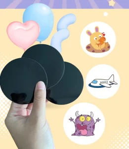 Potty Training Seat Stickers Toddler Potty Training Toilet Discoloration Stickers for Children