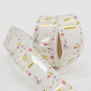 Premium Transparent Roll Label Stickers Custom Printed Private Logo Clear PVC Adhesive Sticker Novelty Vinyl Style