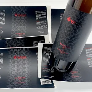 Print Red Hot Stamping Logo Perfume Glass Label Waterproof Fragrances Perfume Jar Packaging Sticker Labels