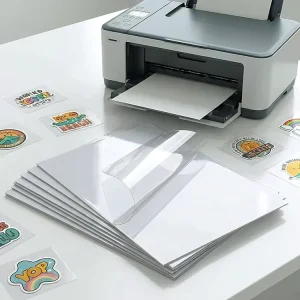 Printable Clear Self Adhesive A4 Waterproof Label Inkjet Stickers Paper Full Sheet Transparent Vinyl Sticker Printer Paper