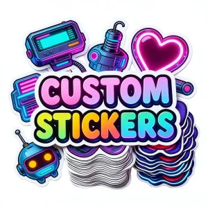 Printing Adhesive Label Logo Kiss Cut Sticker Sheet Waterproof Sticker Custom Vinyl Die Cut Stickers