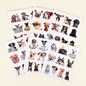 Printing Logo Pvc Self-adhesive Sticker Cute Animal Kawaii Children’s Sticker Kiss Cut Sticker Sheet