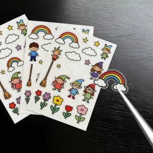 Printing Manufacture Custom A5 Stickers Sheets Kiss Cut Waterproof Vinyl Sticker Sheet With Lamination