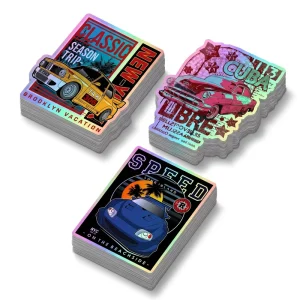 Printing Premium Laser Stickers Waterproof Aesthetic Decals No Residue Personalized Holographic Die Cut Stickers