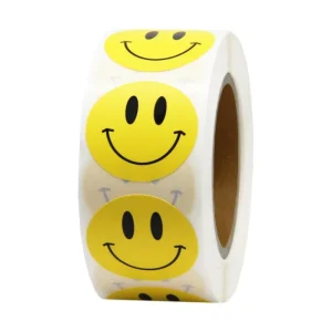 Printing Sticker Labels Custom Adhesive Vinyl Roll Thank You Sticker Brand Logo Label Rolls for Decoration