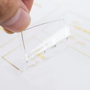 Printing Stickers Vinyl Waterproof Transparent Adhesive Gold Foil Labels Round Logo Sticker Label