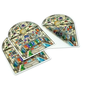 Printing Transparent Vinyl PVC Self Adhesive Waterproof Die Cut Stickers Logo Custom Stickers