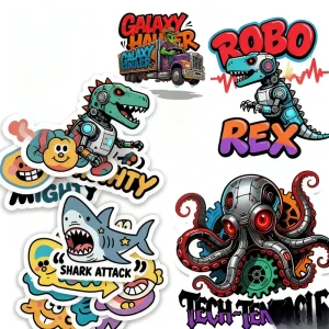 Printing Vinyl Individual Stickers Waterproof Label Kiss Cut Sticker Sheet Adhesive Custom Sticker Sheets