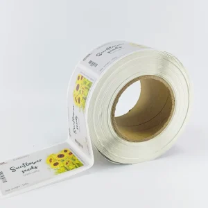 Printing Waterproof Water Proof Roll for Food & Bottle Applications UV Printing Packaging PET Label Stickers