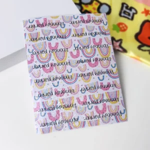 Private Customization Personalized Waterproof Sparkle Rainbow Holographic Effect Kiss Cut Sticker Sheet to Promotion