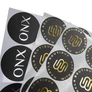 Private Design Product Labels Maker Self Adhesive Vinyl Round Waterproof Sticker Roll Paper Custom Printing Logo Label Stickers