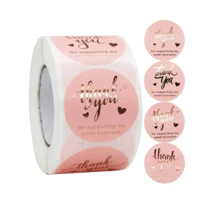 Private Design Product Labels Maker Self Adhesive Vinyl Round Waterproof Sticker Roll Paper Custom Printing Logo Label Stickers