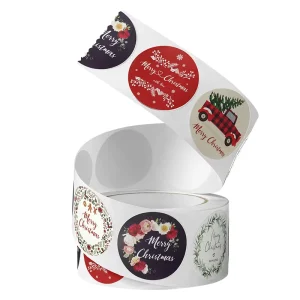 Private Design Product Labels Maker Self Adhesive Vinyl Round Waterproof Sticker Roll Paper Custom Printing Logo Label Stickers