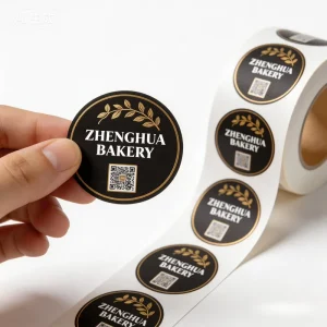 Private Design Product Labels Maker Self Adhesive Vinyl Round Waterproof Sticker Roll Paper Custom Printing Logo Label Stickers