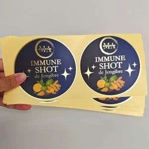Private Design Product Labels Maker Self Adhesive Vinyl Round Waterproof Sticker Roll Paper Custom Printing Logo Label Stickers