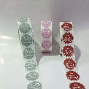 Private Design Product Labels Maker Self Adhesive Vinyl Round Waterproof Sticker Roll Paper Custom Printing logo Label Stickers