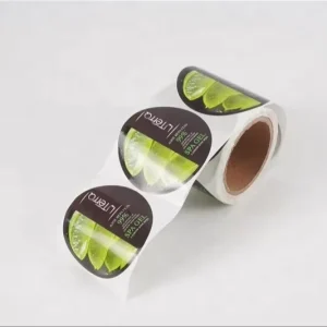 Private Design Product Labels Round Roll Printing Packaging Adhesive Label Logo Sticker