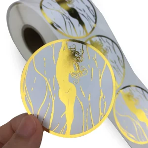 Private Design Product Labels Self Adhesive Vinyl Round Waterproof Sticker Roll Paper Custom Printing Logo Label Stickers