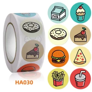 Private Design Product Labels Self Adhesive Vinyl Round Waterproof Sticker Roll Paper Custom Printing Logo Label Stickers