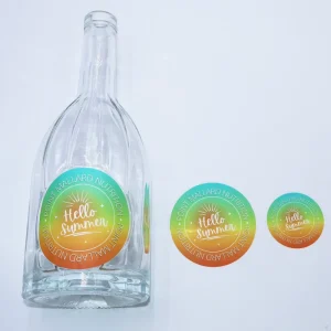 Private Design Self Adhesive Vinyl Oil Proof Durable Waterproof Food Packaging Labels Roll Paper Custom Printing Logo Stickers