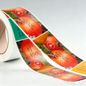 Private Label Takeaway Stickers Custom Food Packaging Sealing Labels