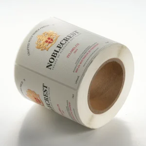 Private Matte Art Paper Label Textured Sticker Embossing Wine Label Custom Spot UV Process Labels Logo Printing