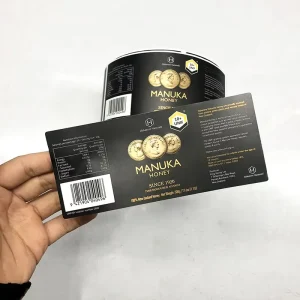 Product Bottle Label Printing Custom Adhesive Label Sticker Roll Waterproof Vinyl Sticker