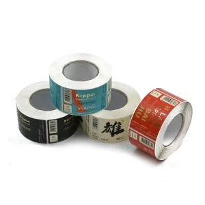 Product Bottle Label Printing Custom Adhesive Sticker Roll Waterproof Vinyl Sticker Label