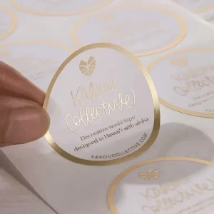 Product Label Manufacturer Self Adhesive Vinyl Round Waterproof Sticker Roll Paper Custom Printed Logo Label Sticker