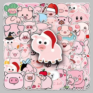 Product Lovely Piglet Waterproof Decoration for Backpack Smartphone Case Thermos Artistic Stickers