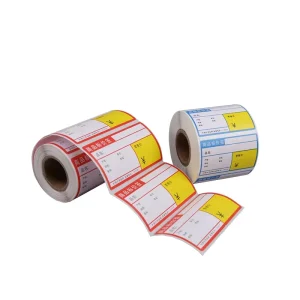 Product Packing Sticker Label Custom Color Thermal Label for Food logo Shipping Label Roll
